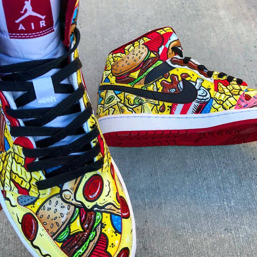 custom painted jordans