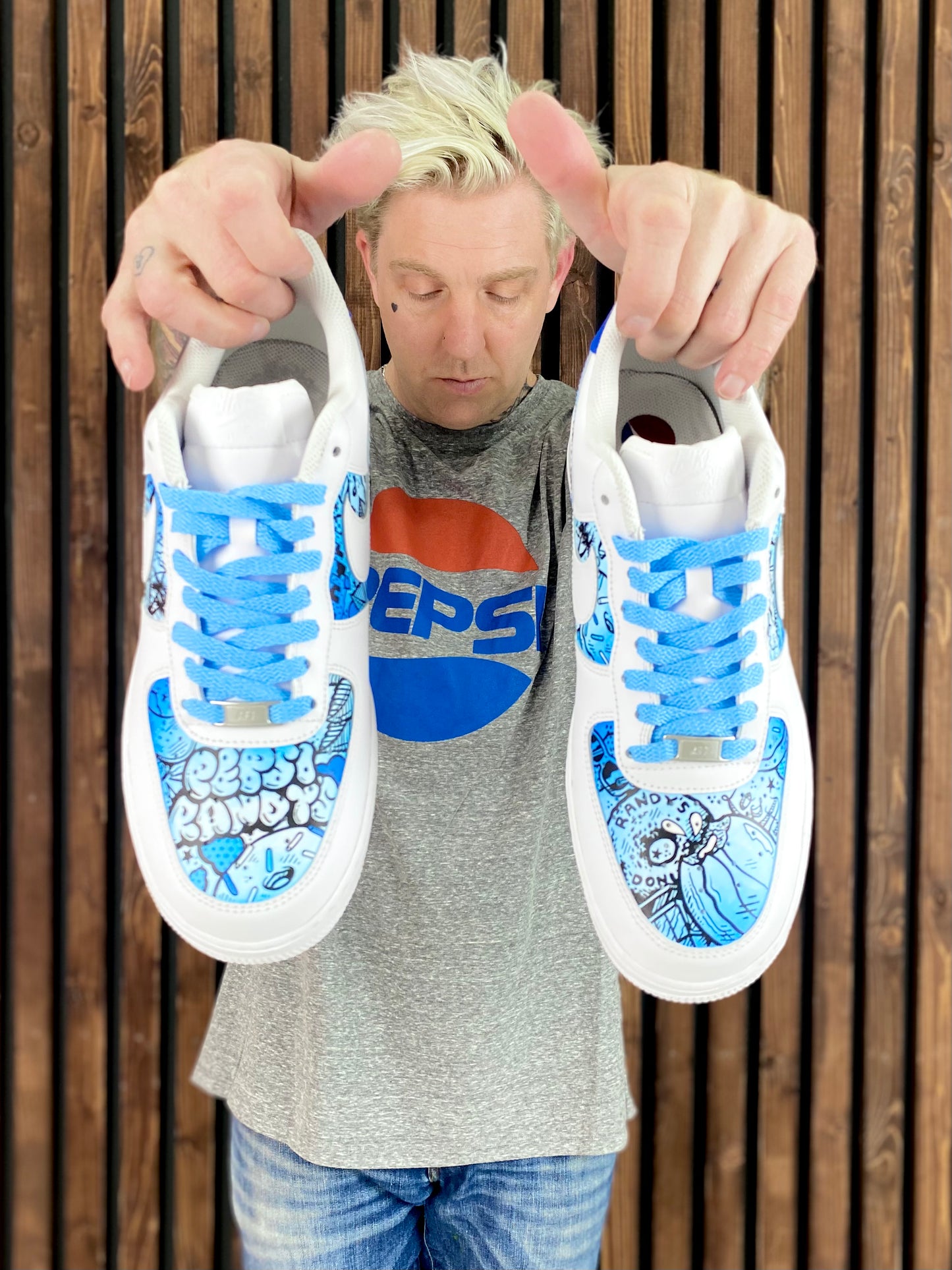 Pepsi X Randy’s Donuts Collab Nike AF1 sneakers