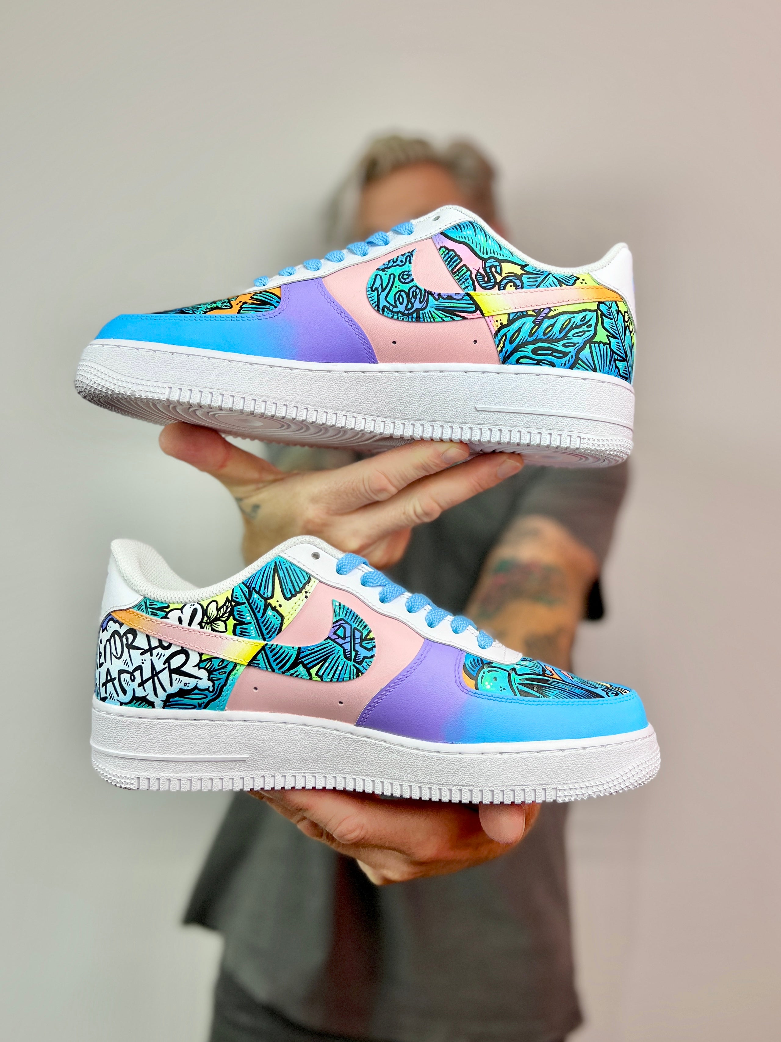 Bacardi X Osheaga X Chad Cantcolor - Festival collab Nike AF1 Sneakers
