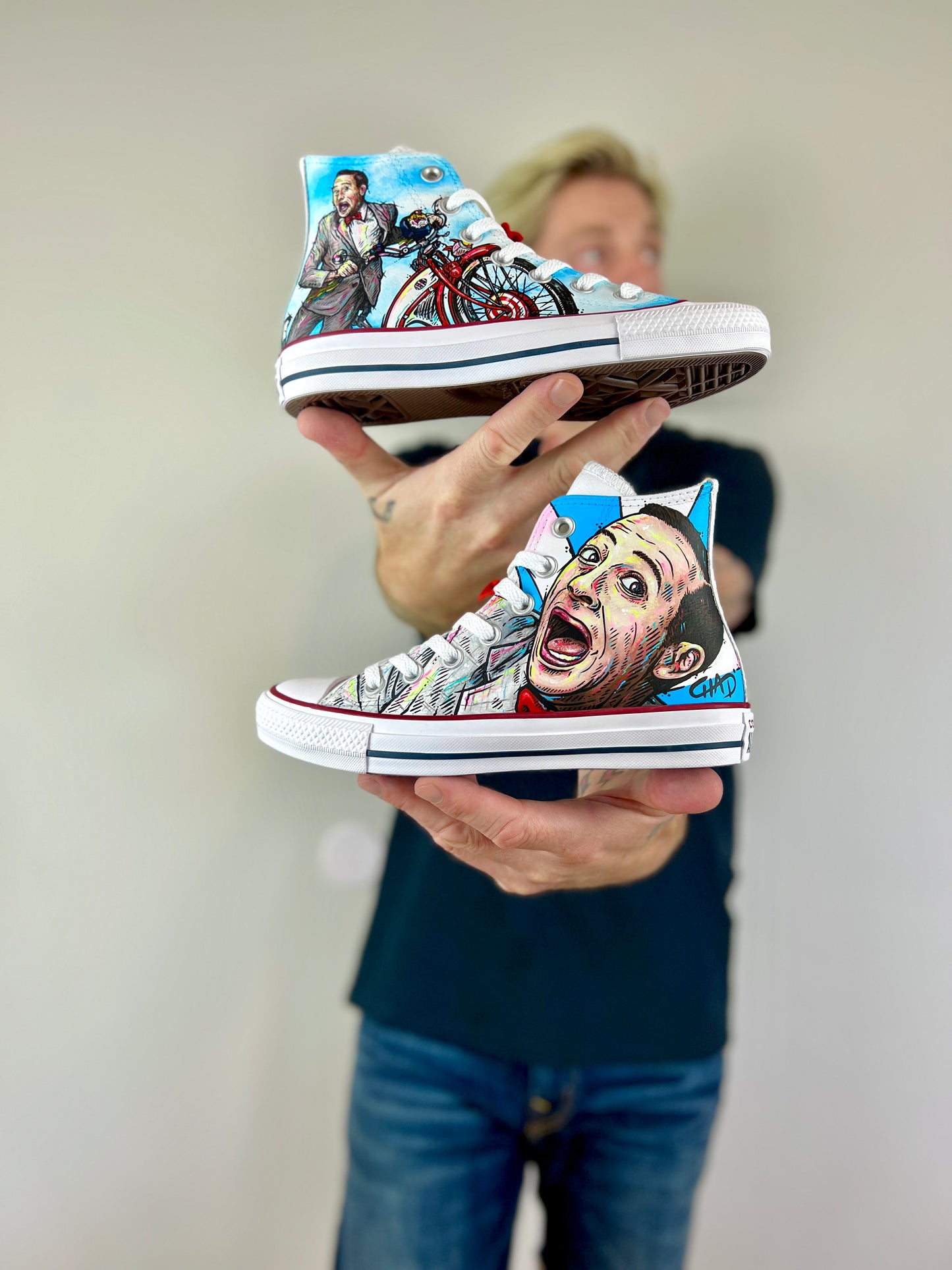 Pee Wee’s Big Adventure Converse Chucks