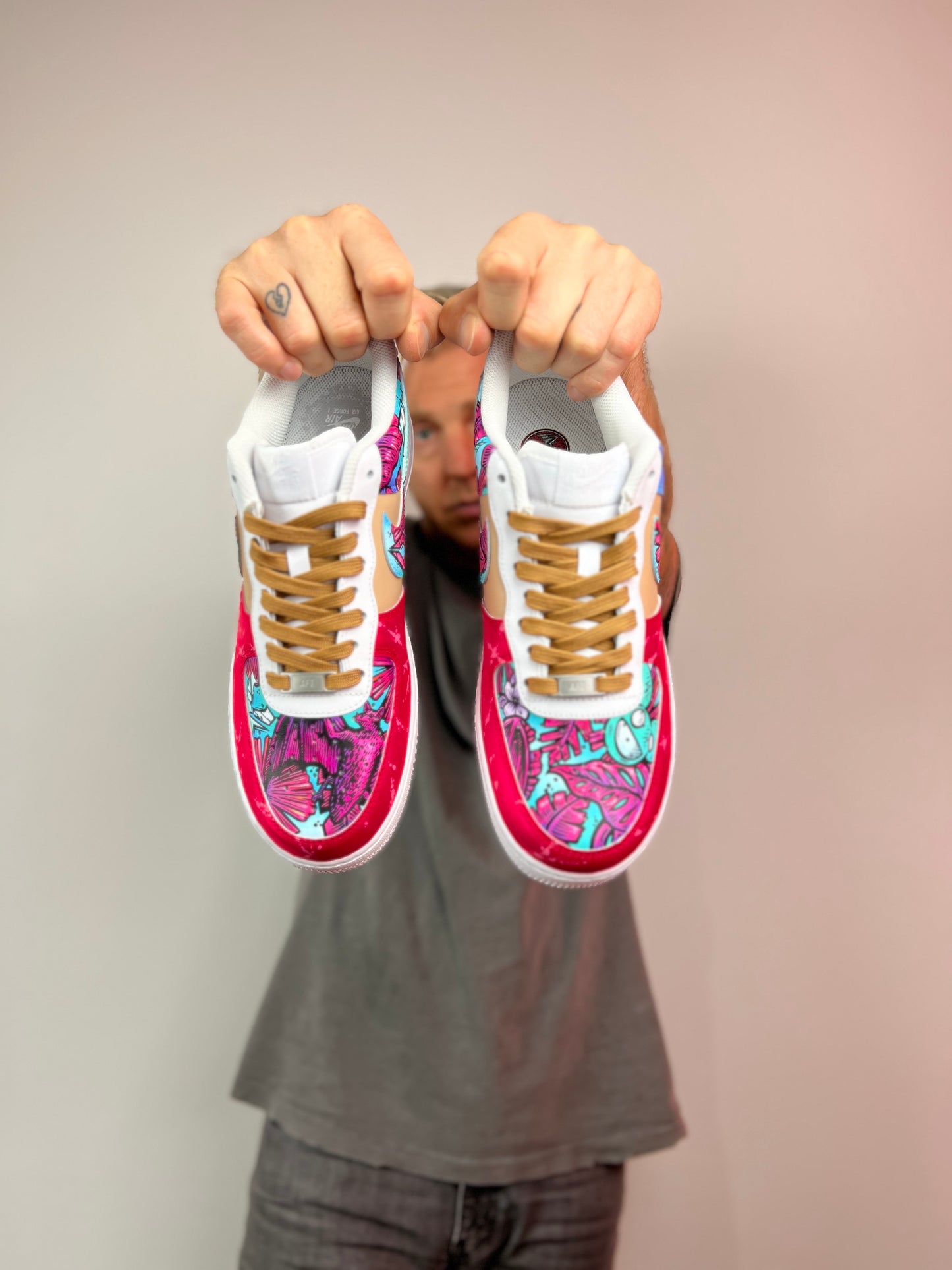 Bacardi X Escapade X Chad Cantcolor Festival collab Nike AF1 Sneakers