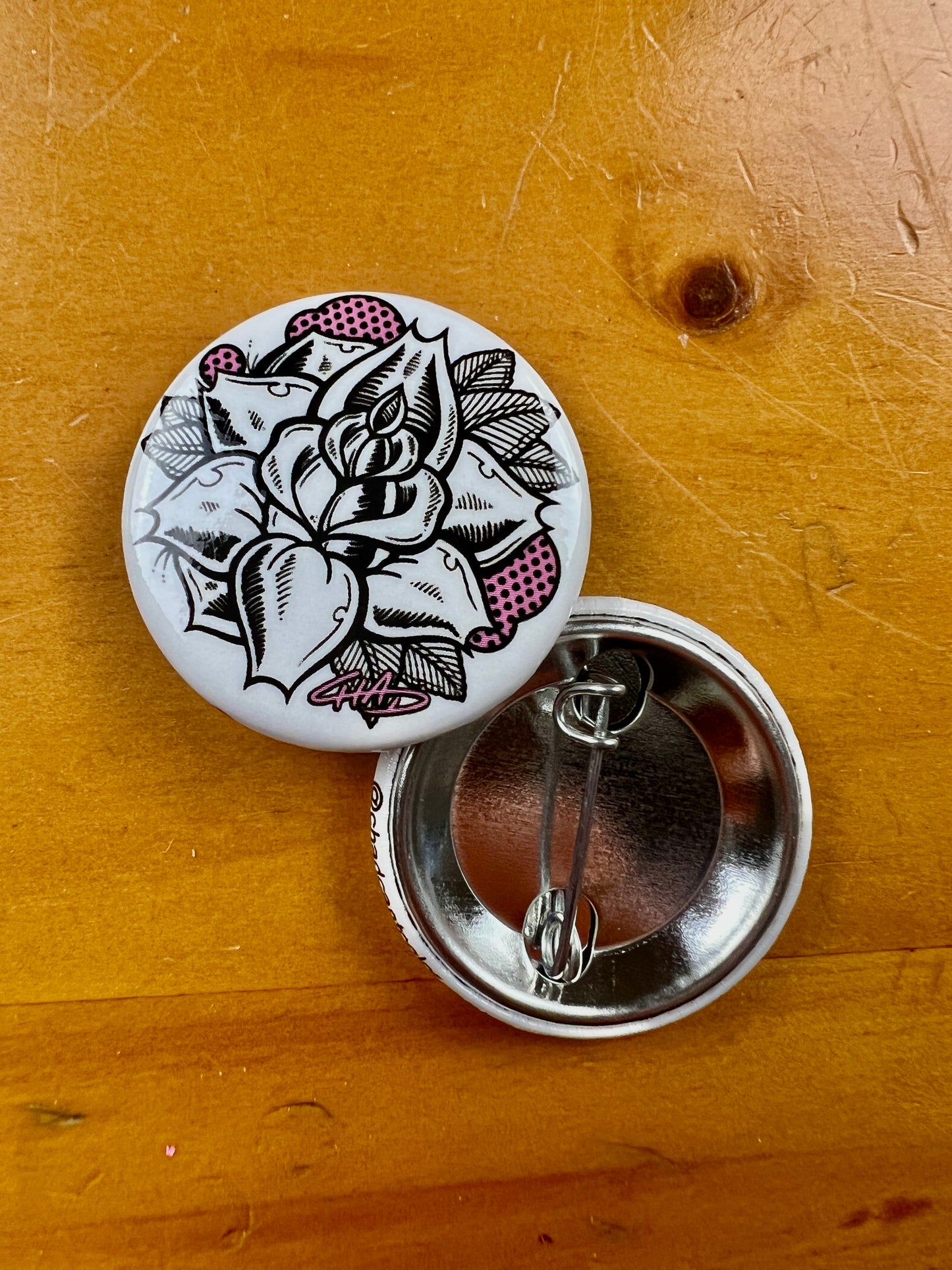 Rose Sticker & Button pack