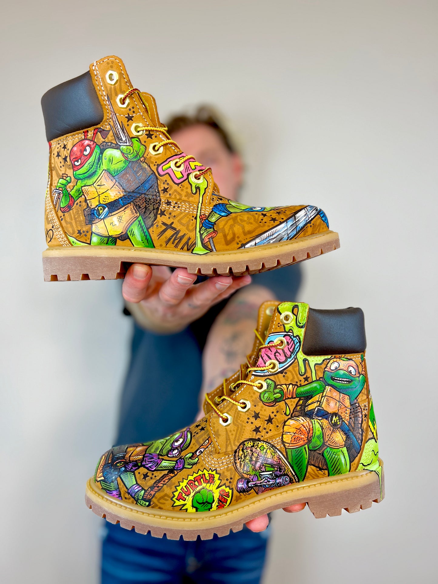 TMNT Mutant Mayhem Timbs Timberland Boots
