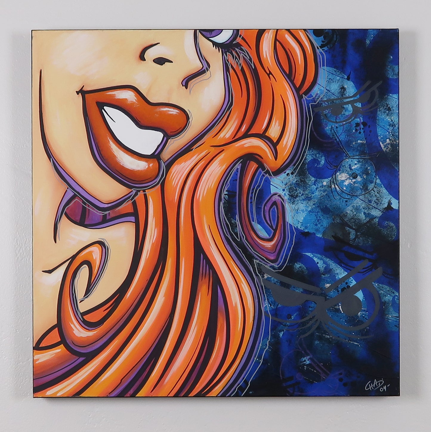 Daphnie Doo Where Are You - 24"x24" Canvas Painting