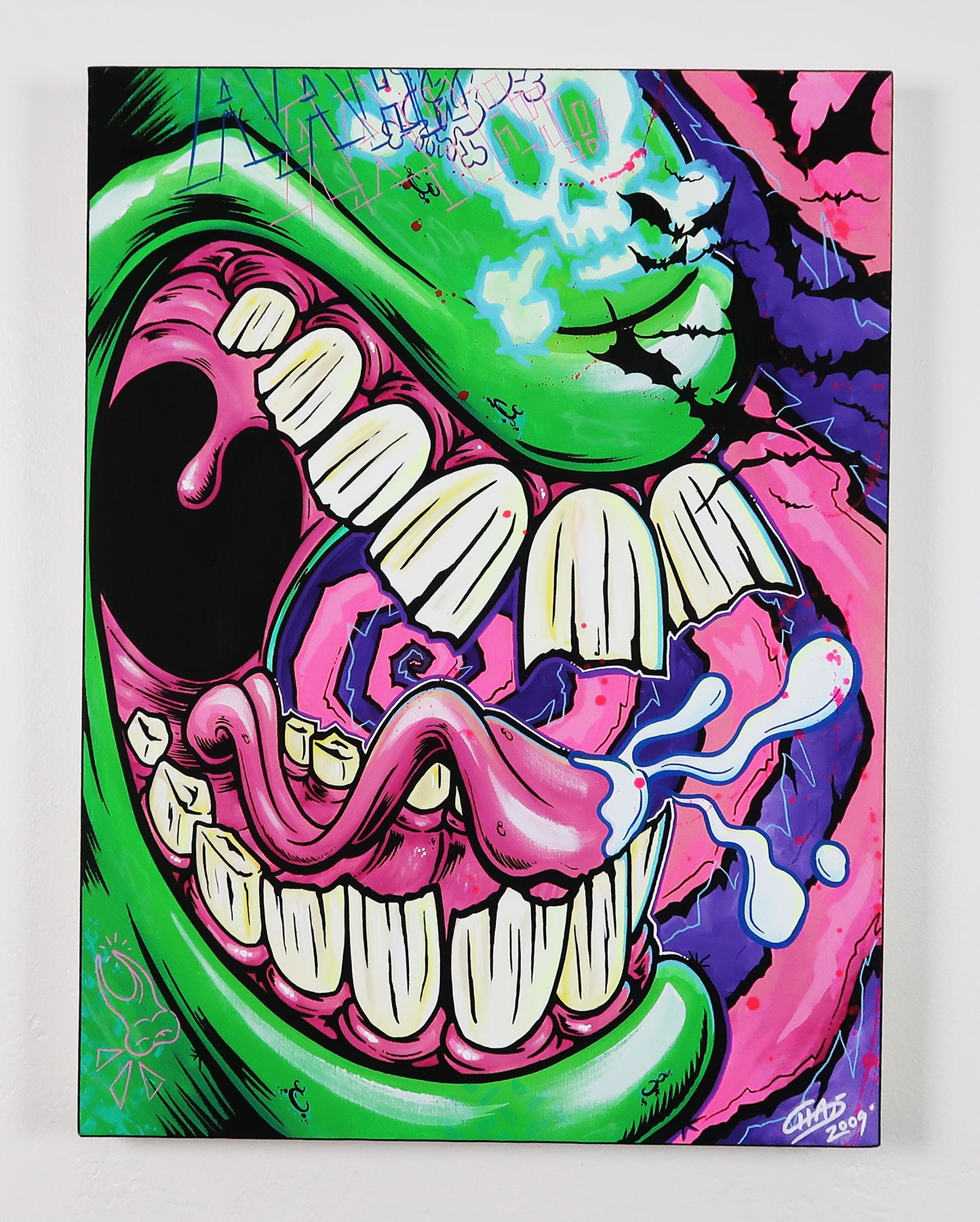 Monster Mouth 2 - 18"x24" Canvas Painting