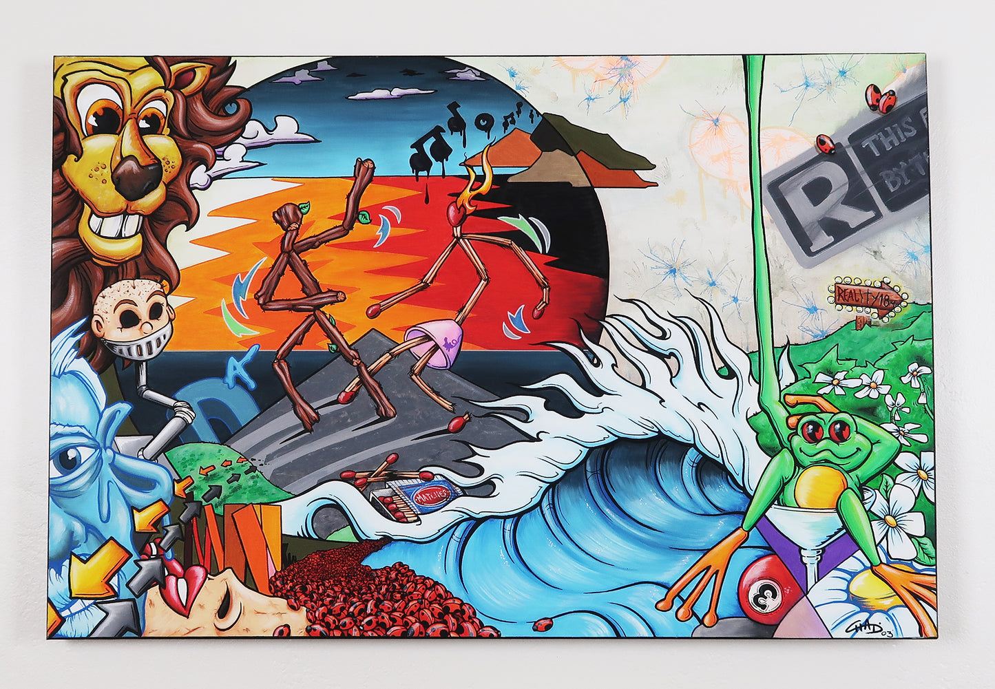 18 Miles from Reality - 36"x24" Canvas Painting