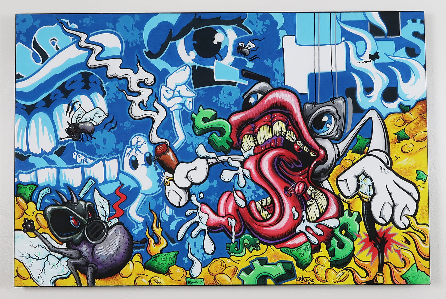 Money Pit- 36"x24" Canvas Painting