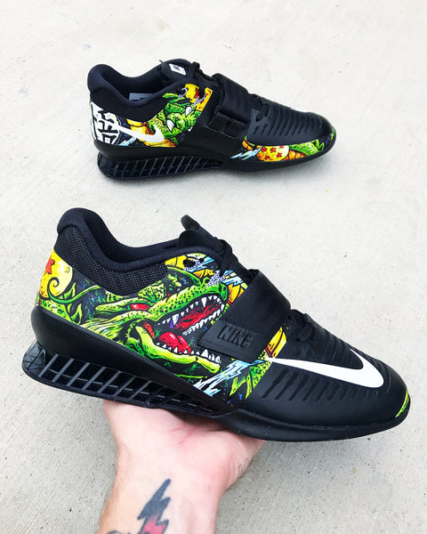 DBZ Hand painted Nike Romaleos 3 olympic weightlifting crossfit shoes chadcantcolor