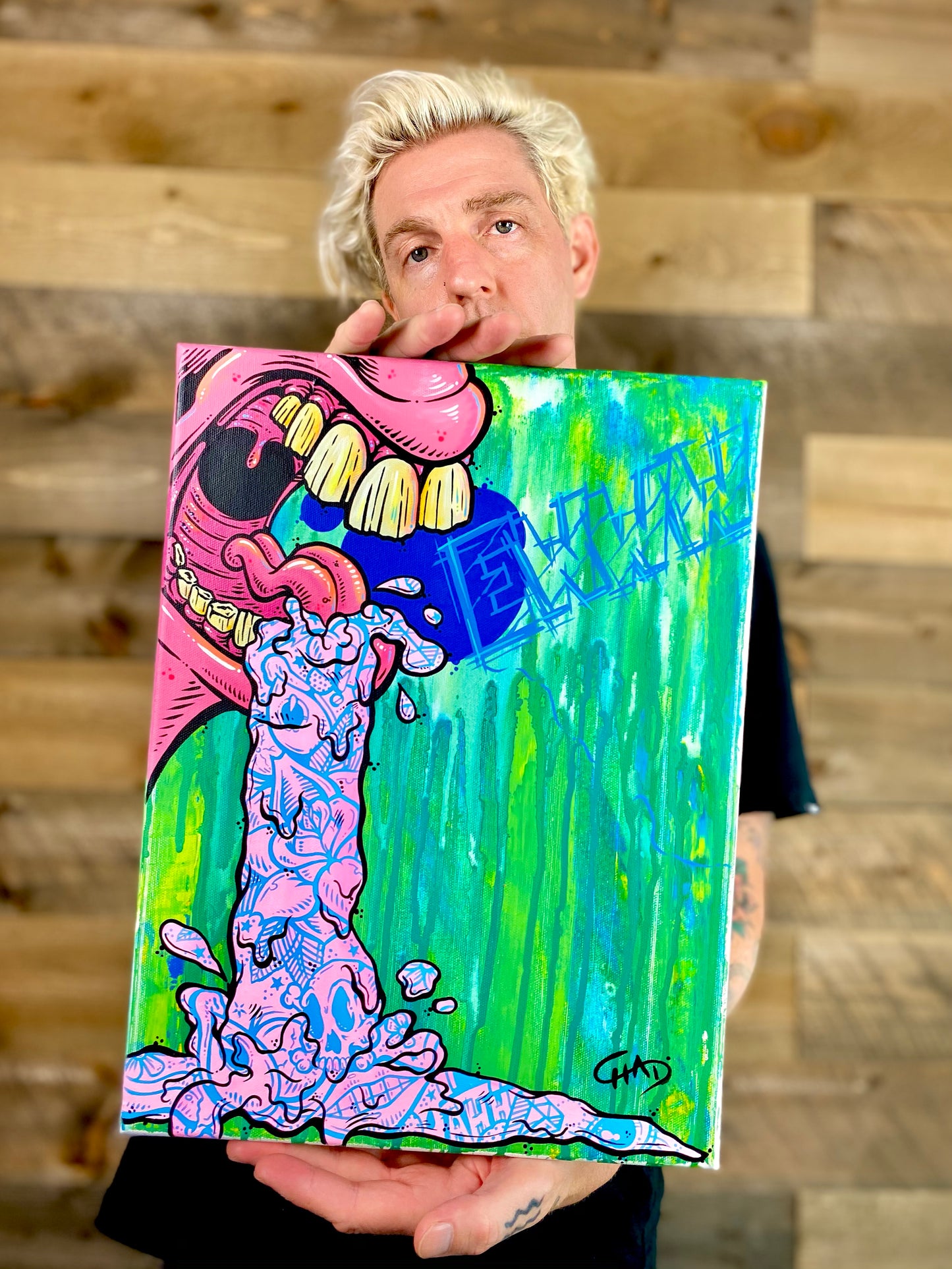 EWW!- 14" x 18" Canvas Painting