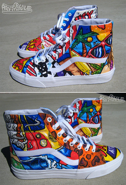 Painted high 2025 top vans