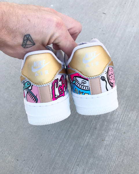 Custom Air Force 1 Custom Hand Painted Tattoo