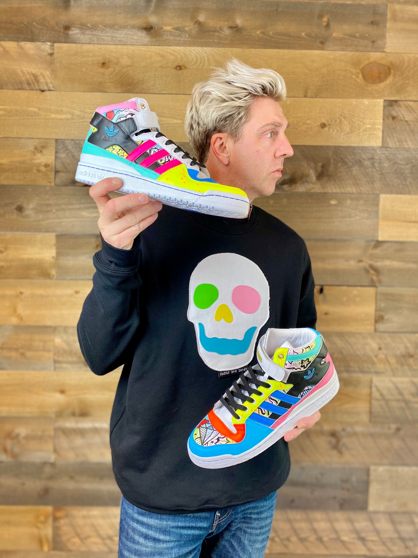 Retrofied Adidas Forum shoes