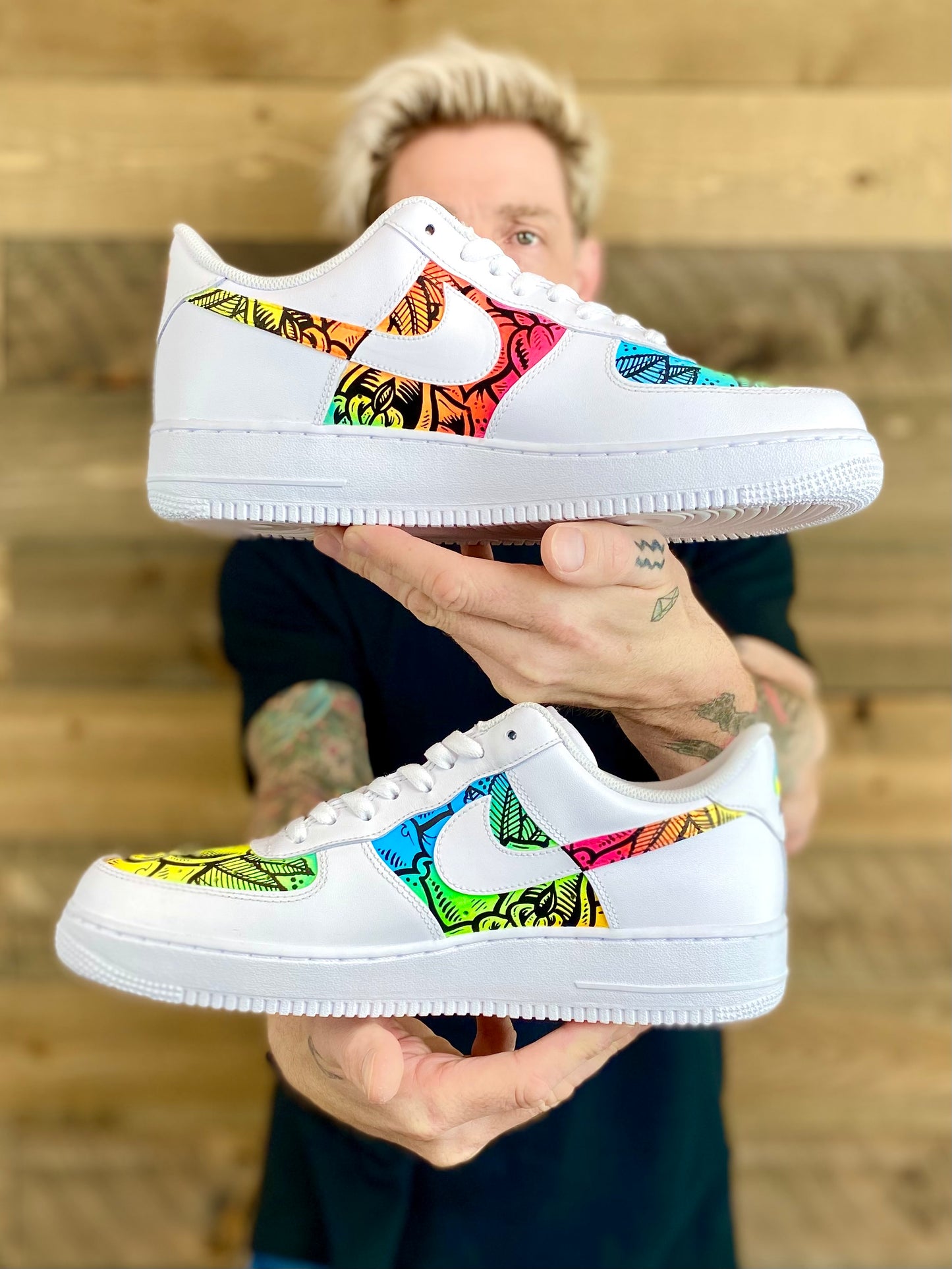 Acid Rose - Nike AF1 shoes
