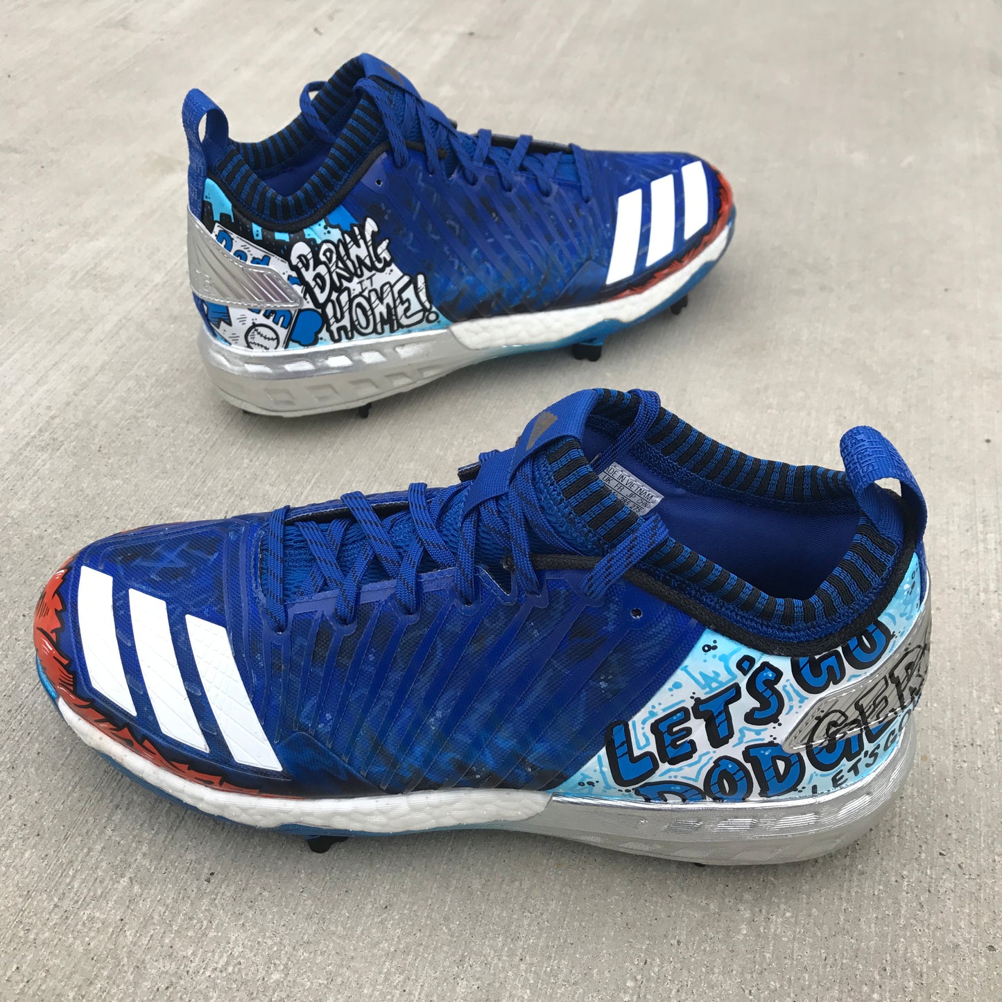 Dodger Dog - Justin Turner's Custom Adidas Baseball cleats
