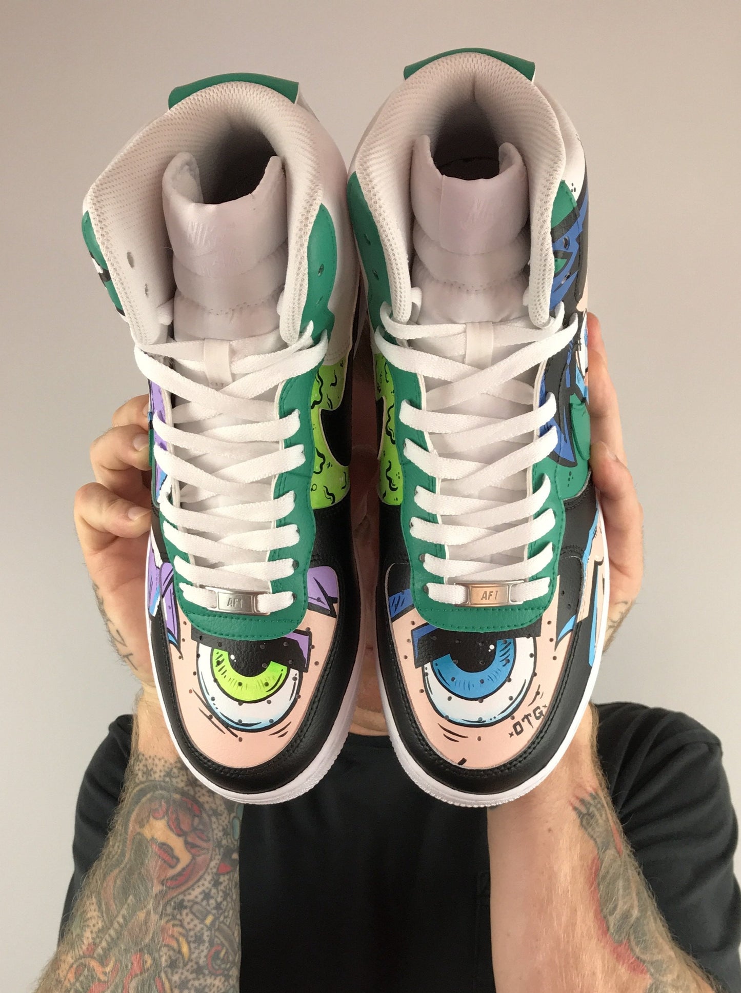 Going Ghost Danny Phantom Nike AF1 shoes