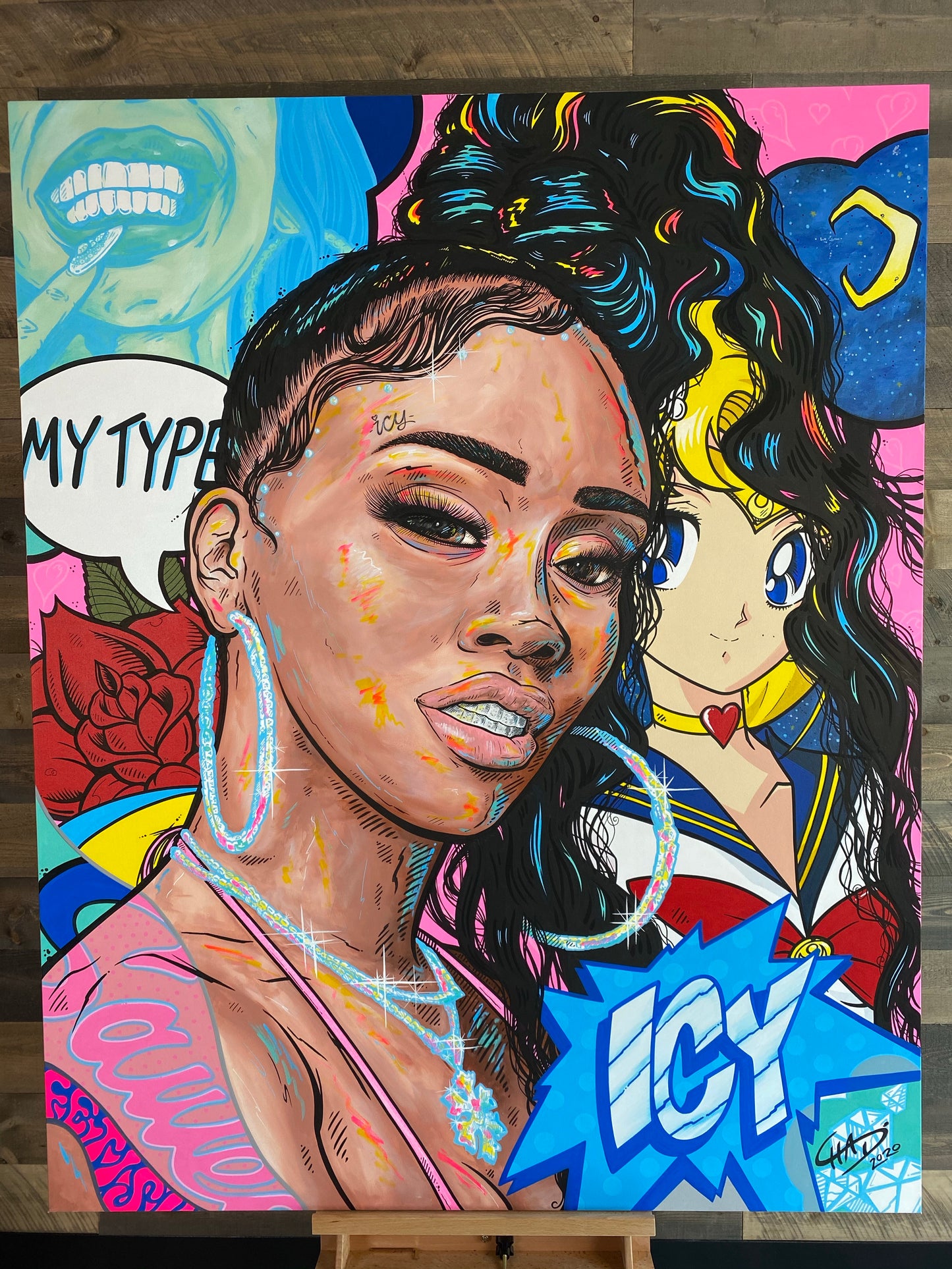 "Icy" Canvas Painting