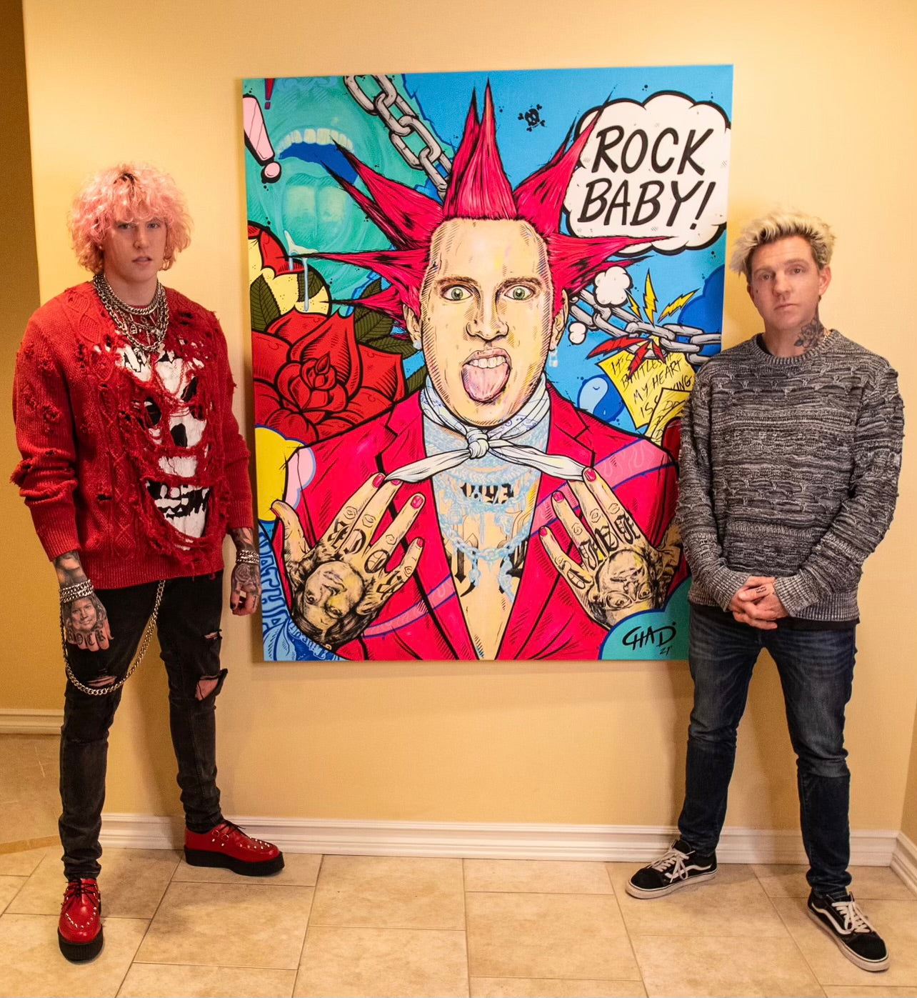 Rock Baby Canvas Painting