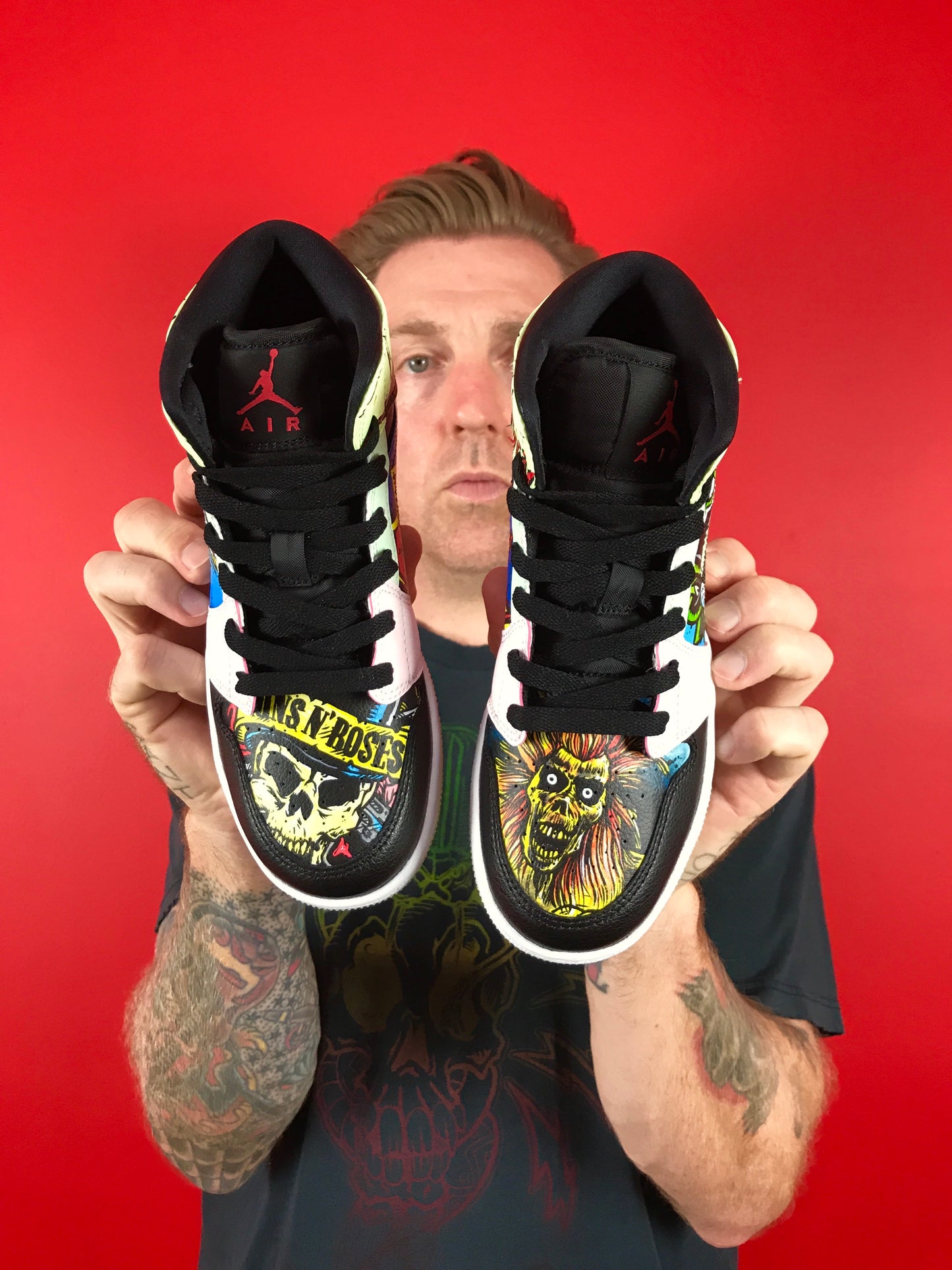 Heavy Metal Rock n Roll Jordan Retro shoes