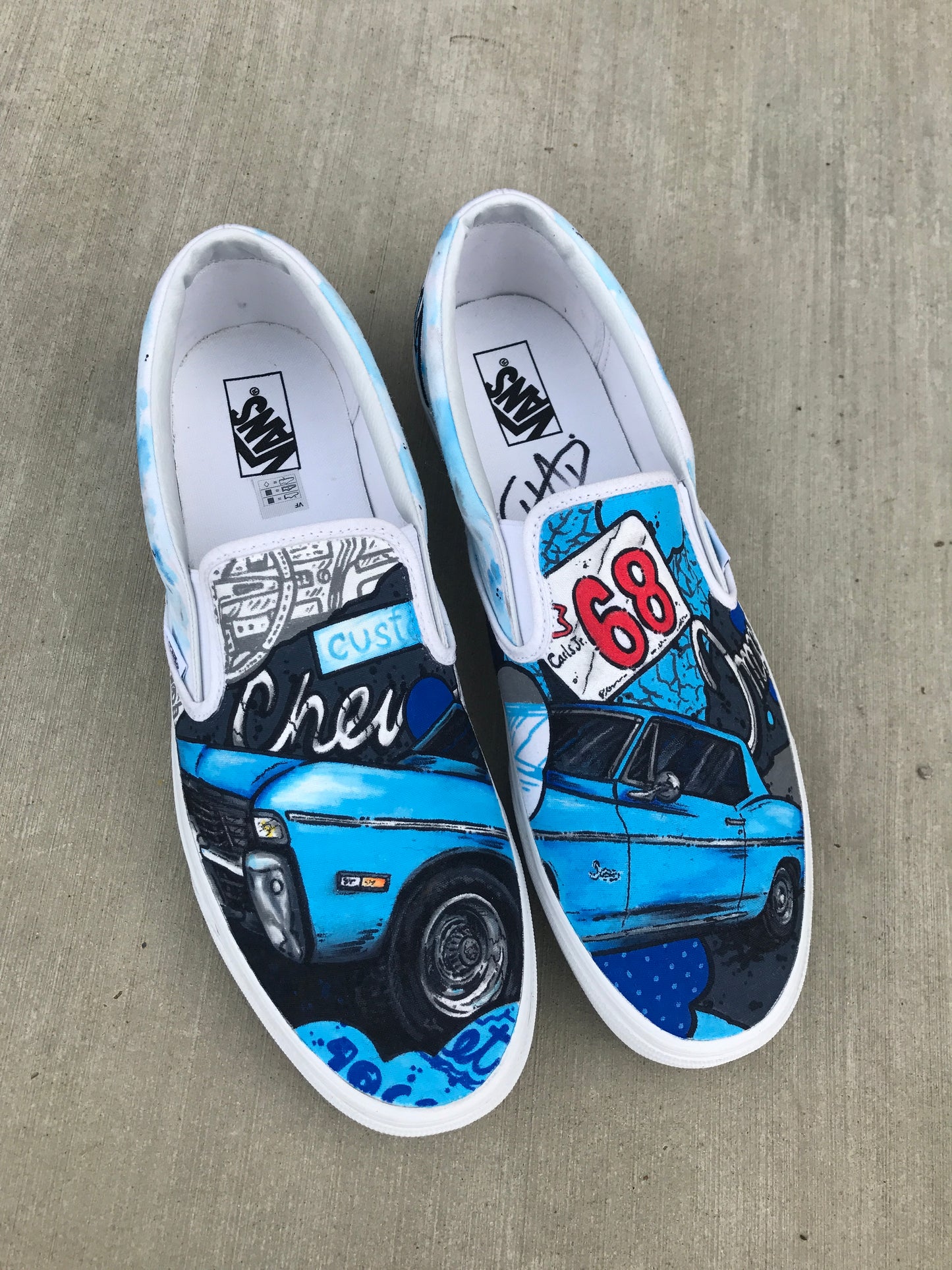 American Muscle Vans Slip On shoes