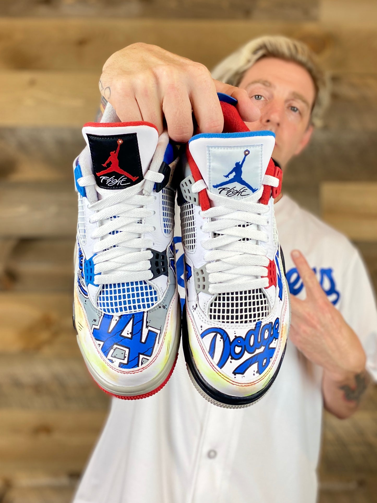 Los Angeles Dodgers Nike Jordan Retro shoes