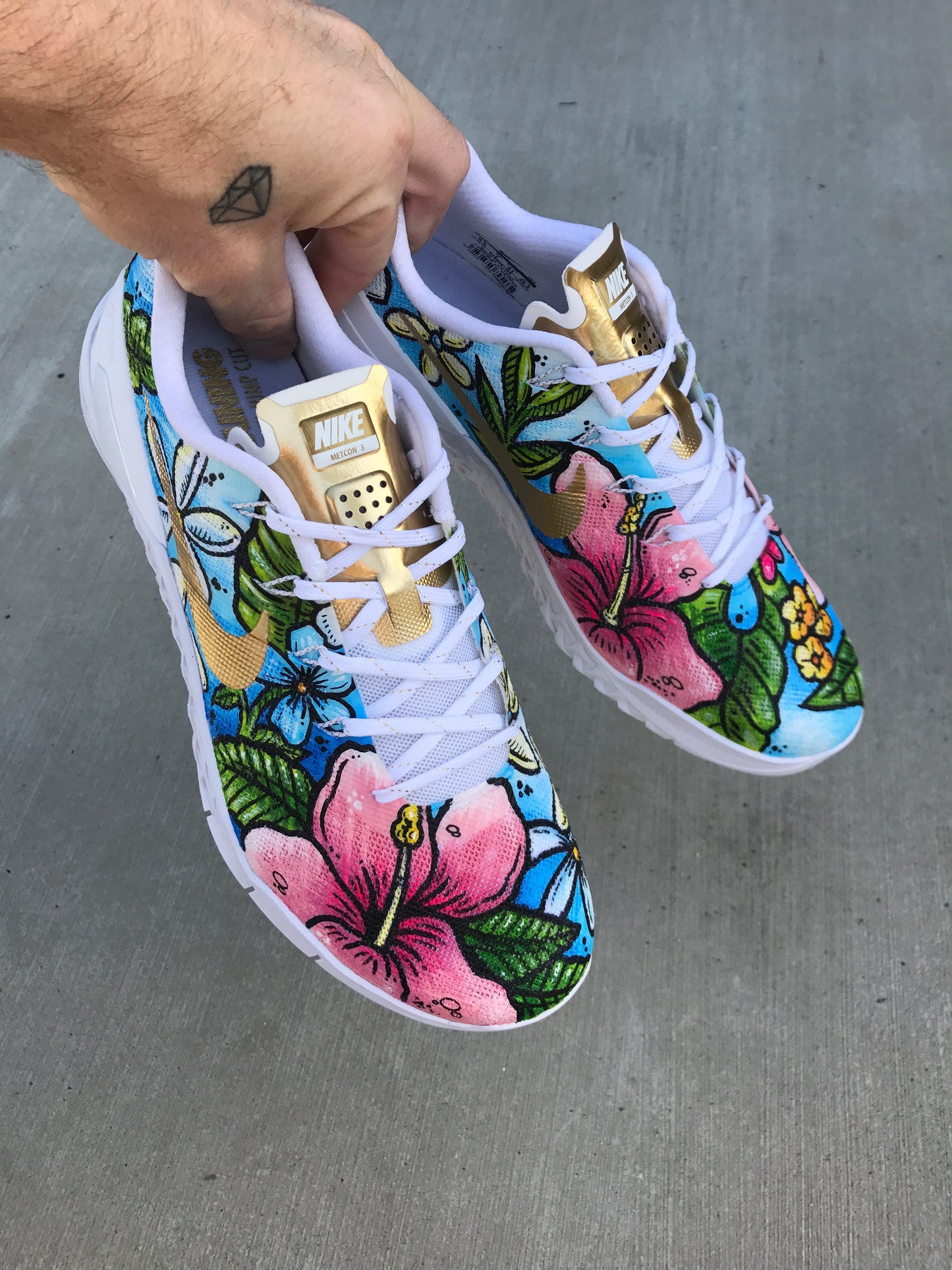 Tropical Vibes Nike Metcon shoes
