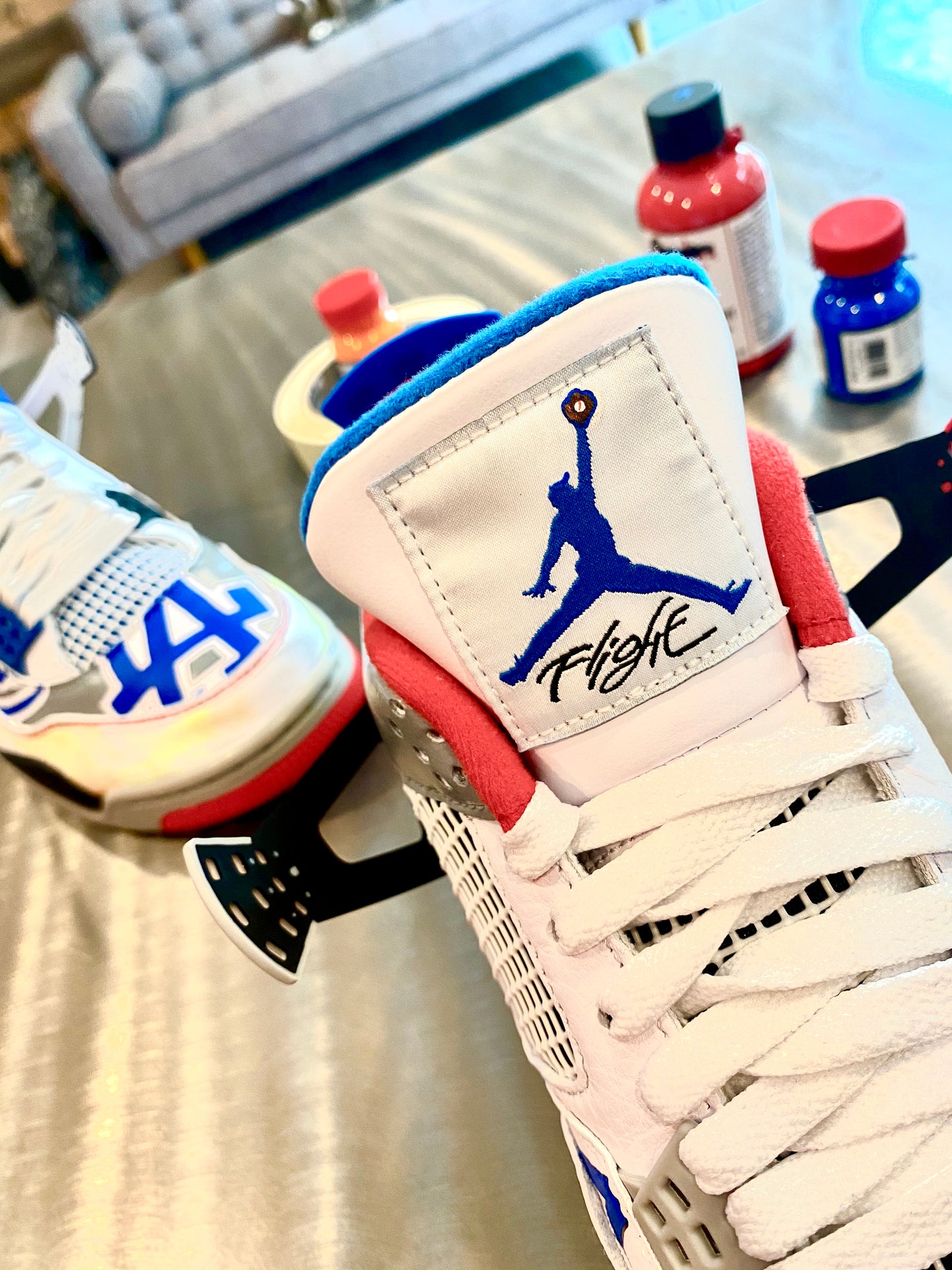 Los Angeles Dodgers Nike Jordan Retro shoes