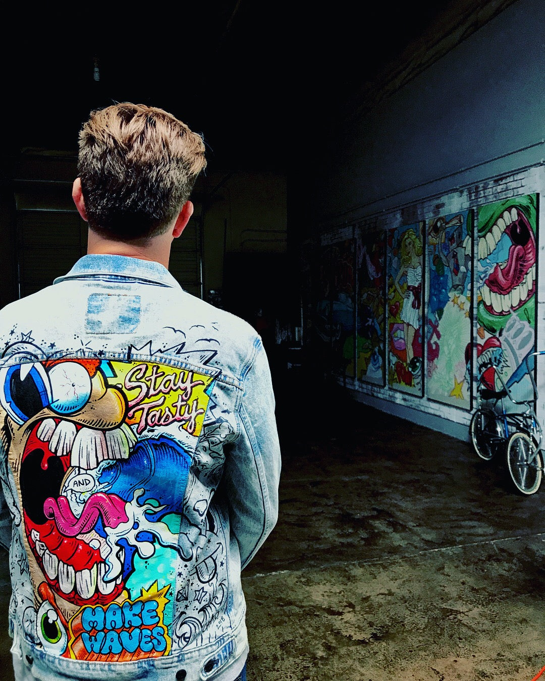 Levi's Custom Hand Painted Denim Jacket