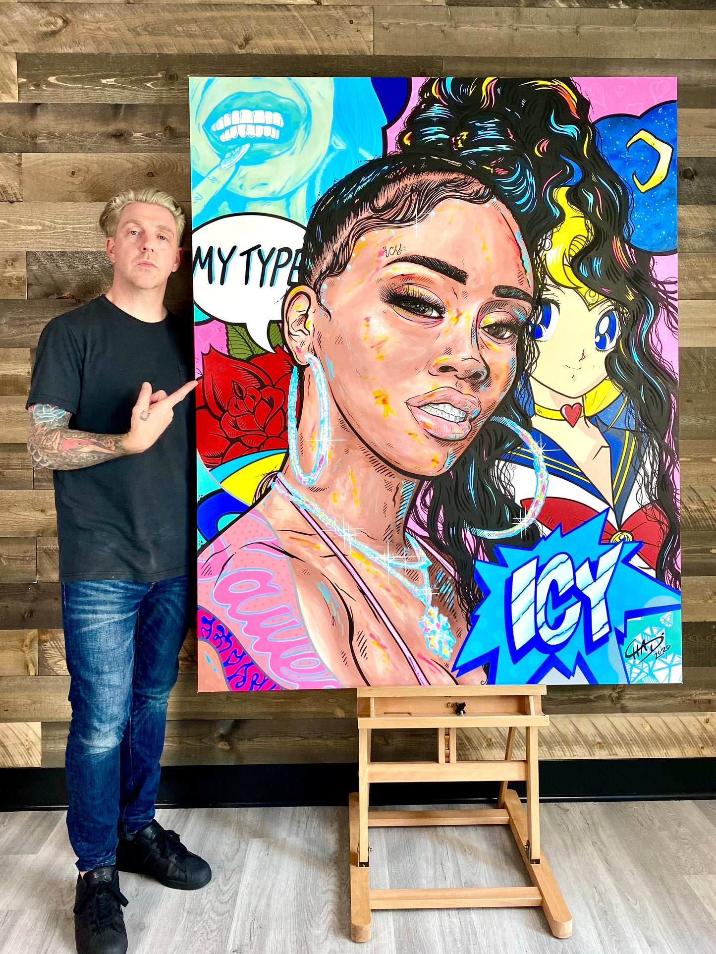 "Icy" Canvas Painting