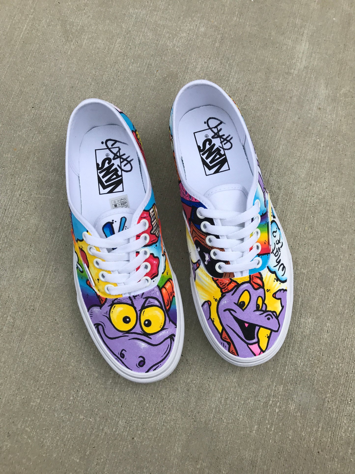 Figment the Imagination Dragon - Vans Authentic shoes