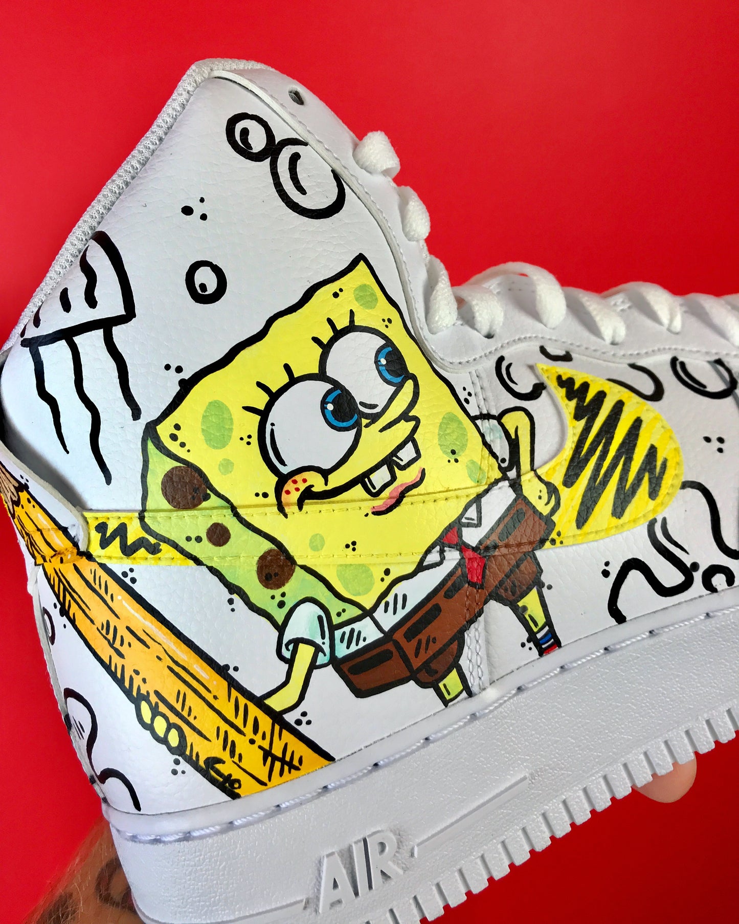 Doodlebob - Nike AF1 shoes