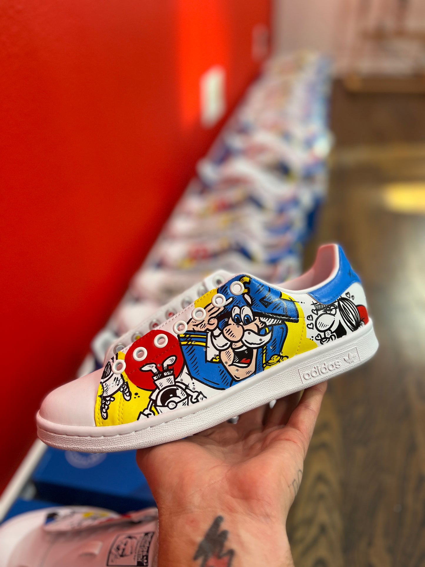 Captain Crunch Collab Adidas Stan Smith Sneakers