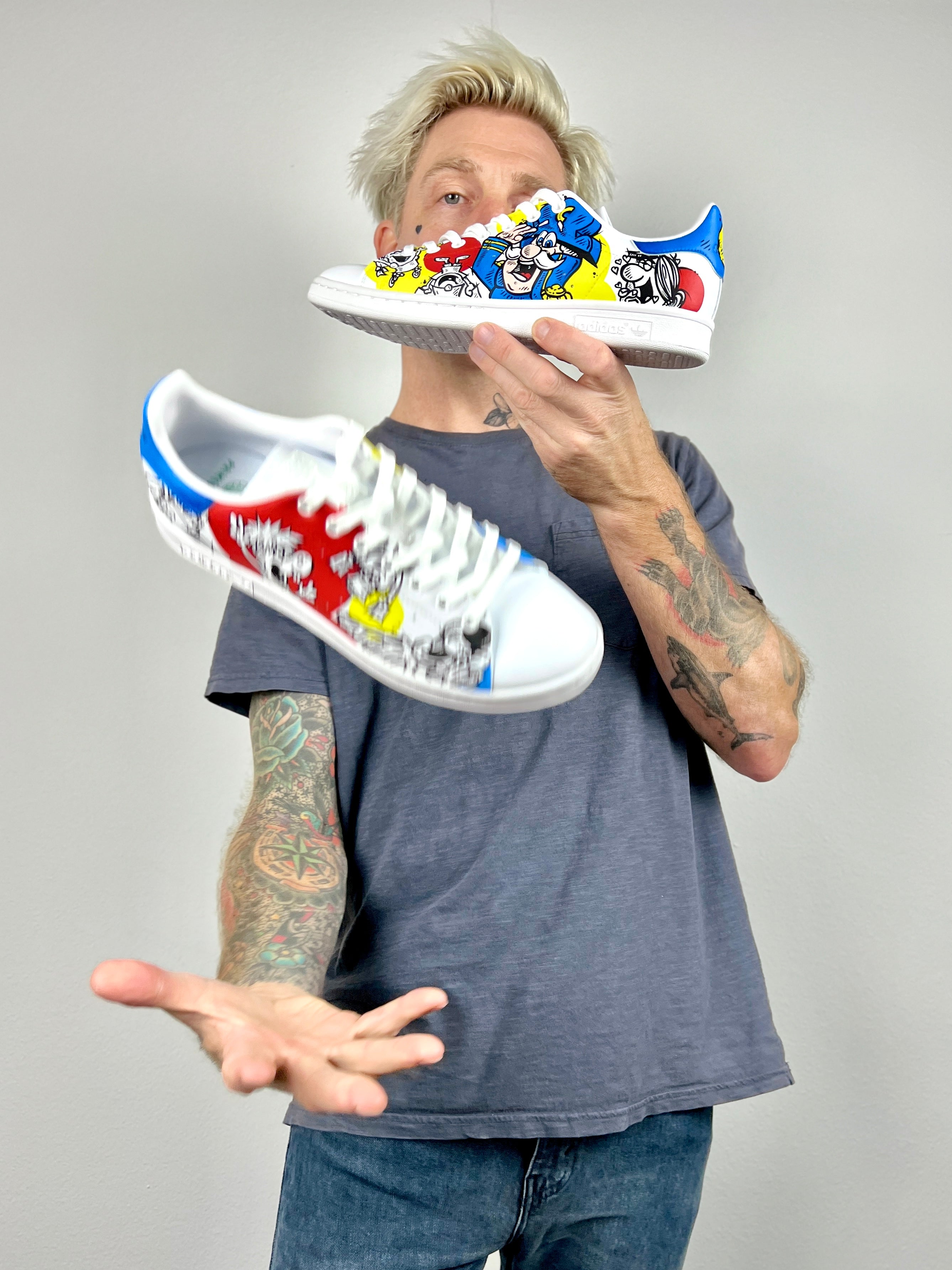 Captain Crunch Collab Adidas Stan Smith Sneakers