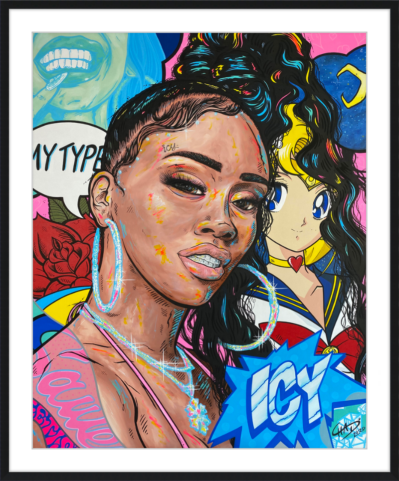 Icy Print - Matted and Framed