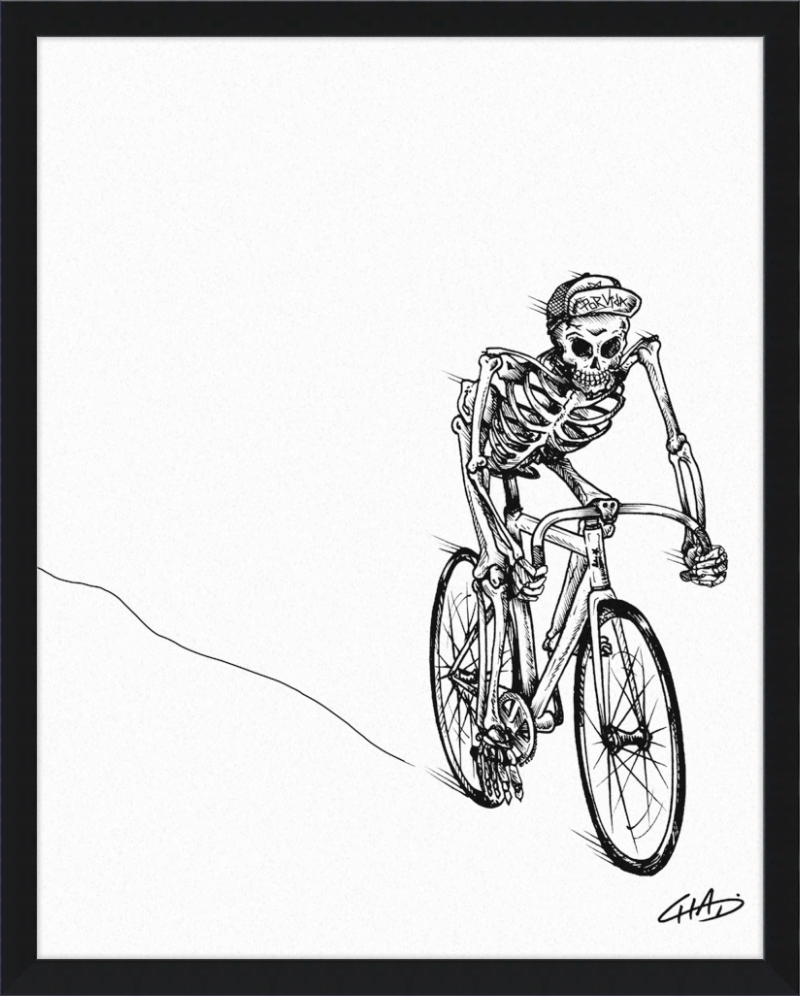 Death Rider Print - Matted and Framed