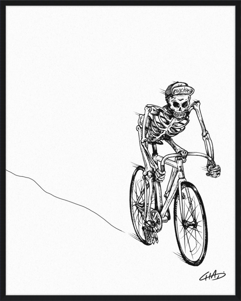 Death Rider Print - Matted and Framed