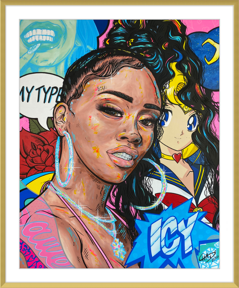 Icy Print - Matted and Framed
