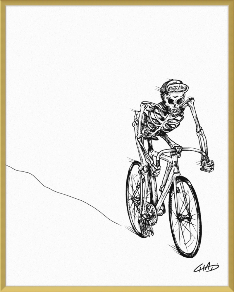 Death Rider Print - Matted and Framed