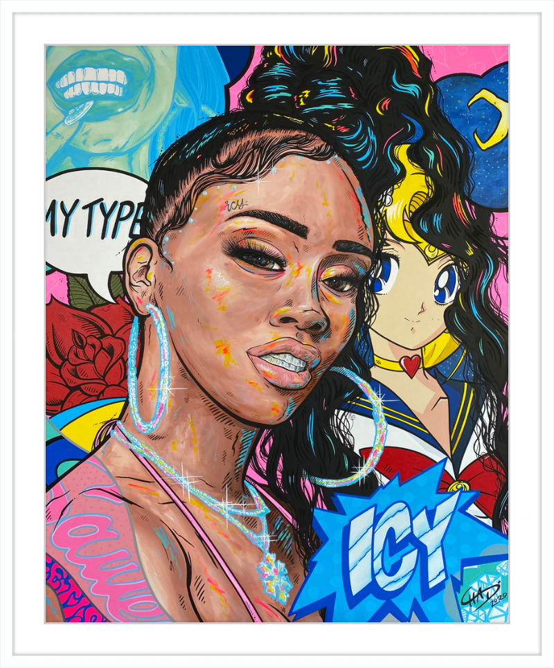 Icy Print - Matted and Framed