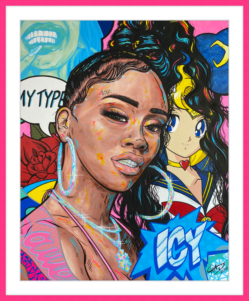 Icy Print - Matted and Framed