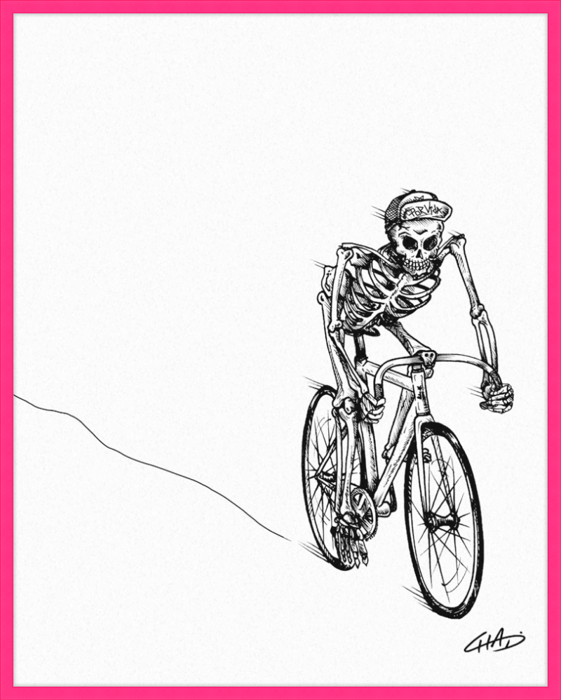 Death Rider Print - Matted and Framed