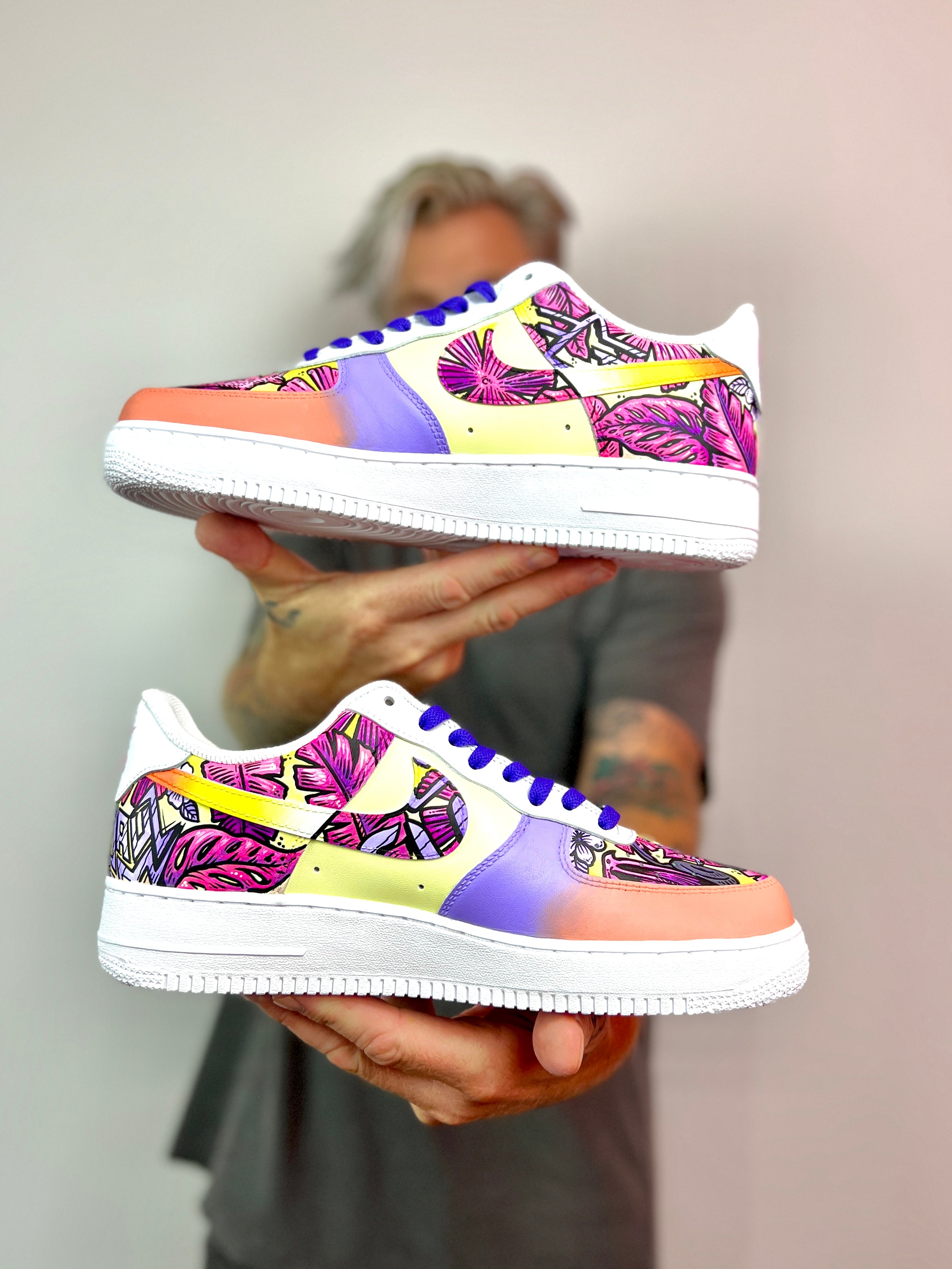 Bacardi X Chasing Summer X Chad Cantcolor - Festival collab Nike AF1 Sneakers