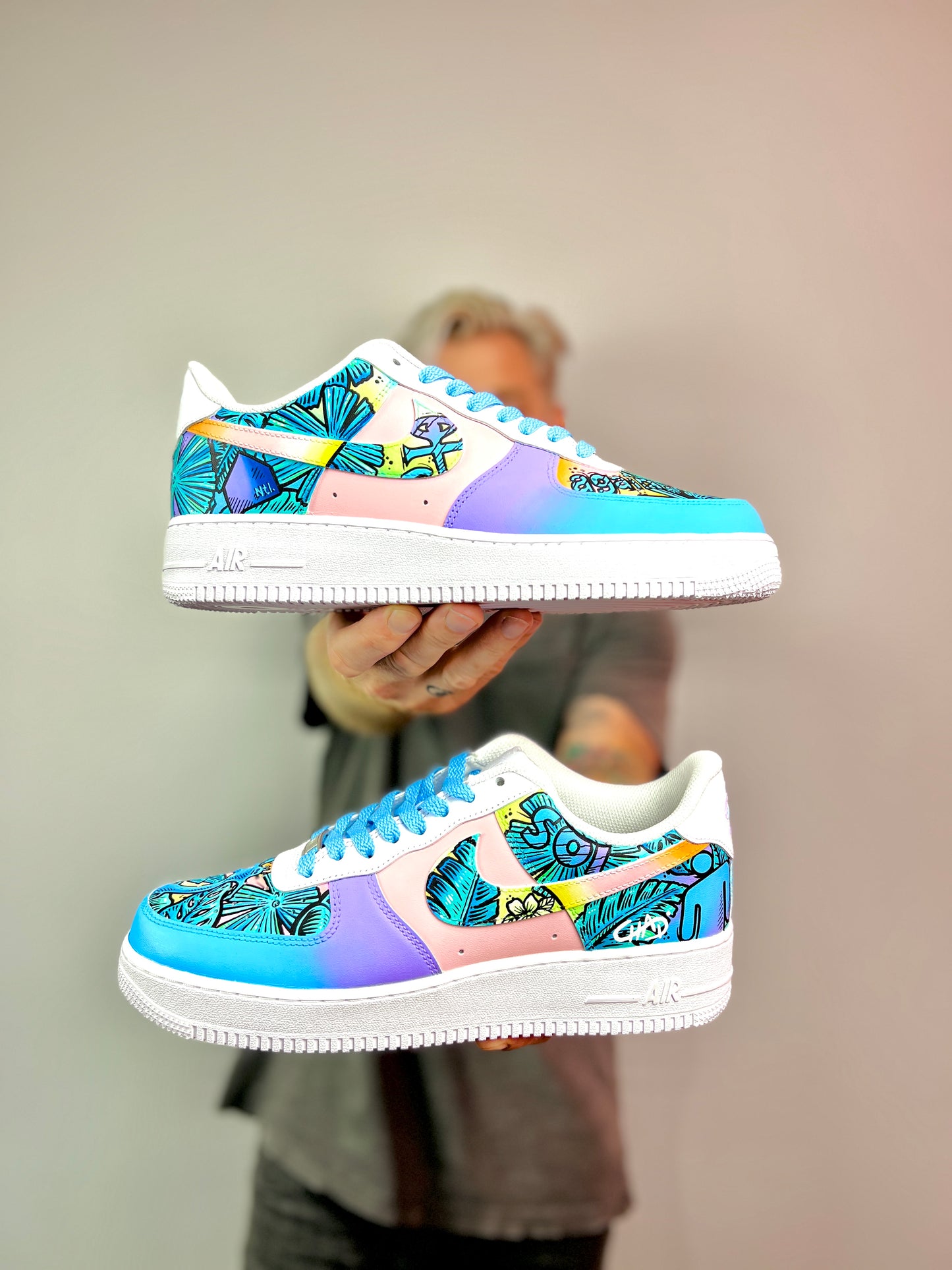Bacardi X Osheaga X Chad Cantcolor - Festival collab Nike AF1 Sneakers