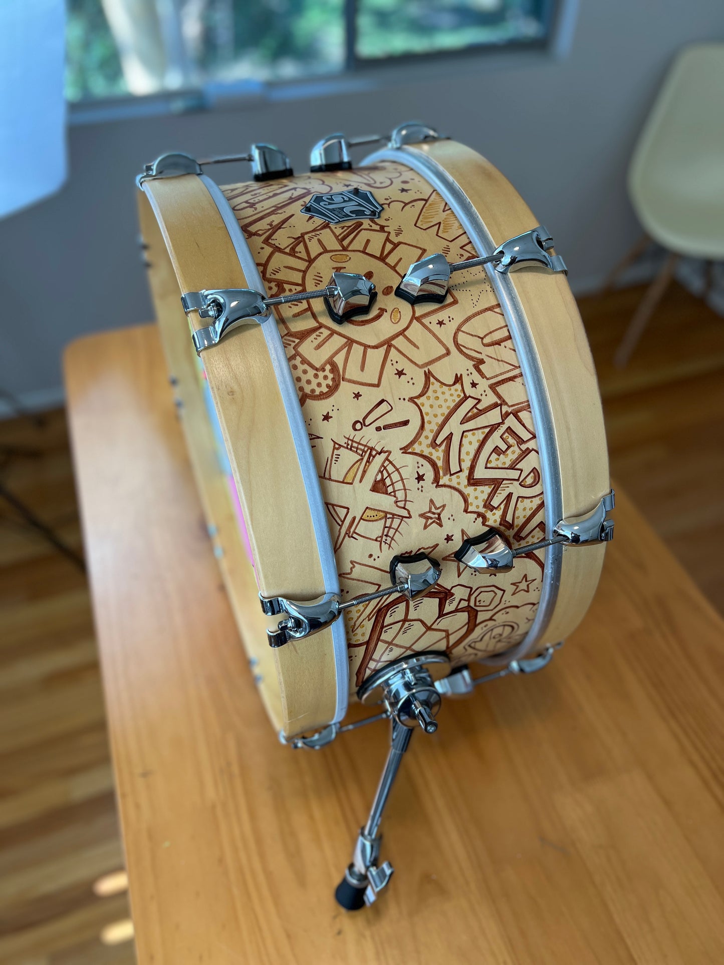 Green Day custom SJC Kick Drum
