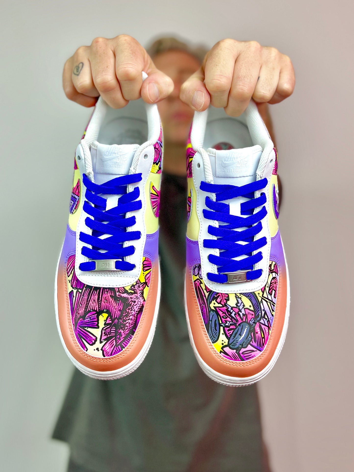 Bacardi X Chasing Summer X Chad Cantcolor - Festival collab Nike AF1 Sneakers