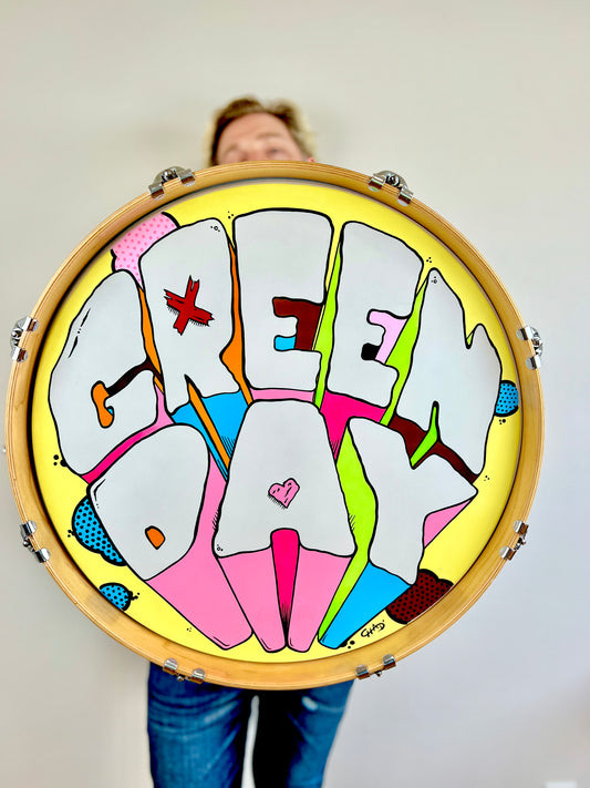 Green Day custom SJC Kick Drum
