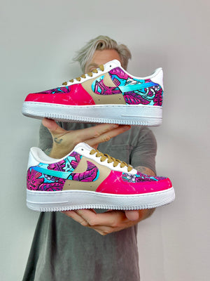 Bacardi X Escapade X Chad Cantcolor Festival collab Nike AF1 Sneakers