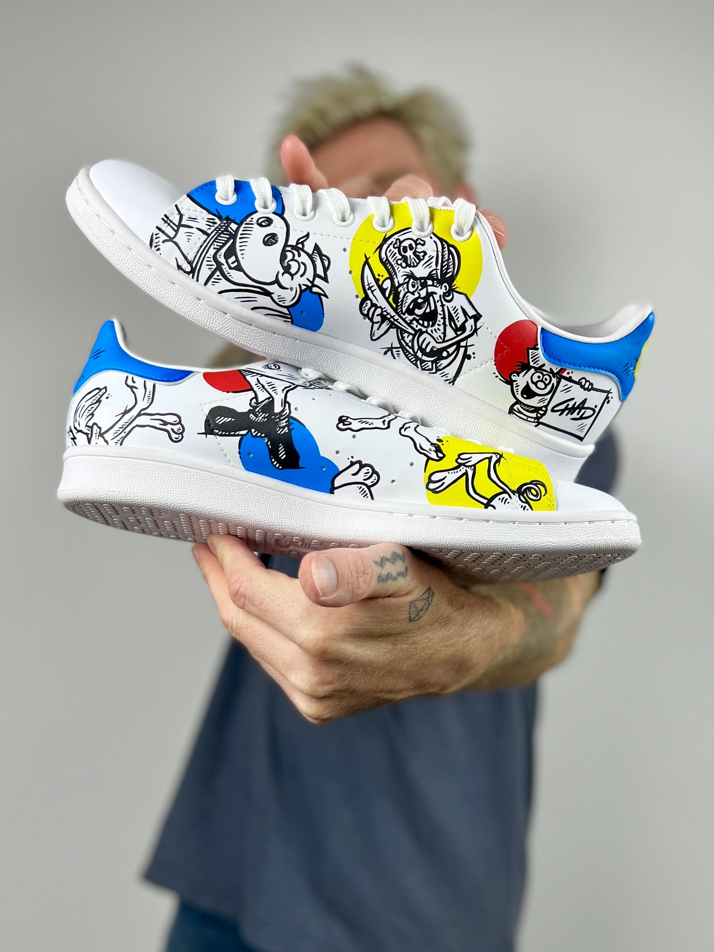 Captain Crunch Collab Adidas Stan Smith Sneakers