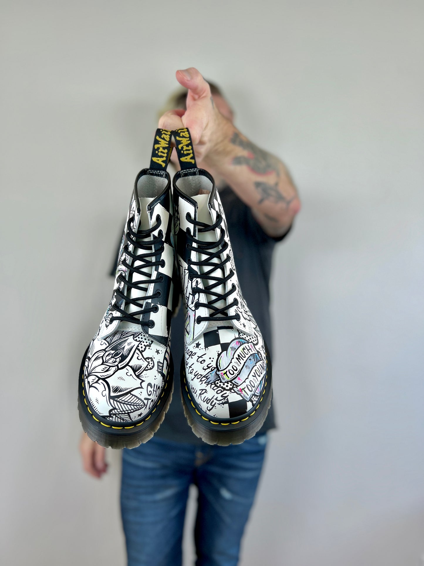 The Specials Two Tone Doc Martens boots