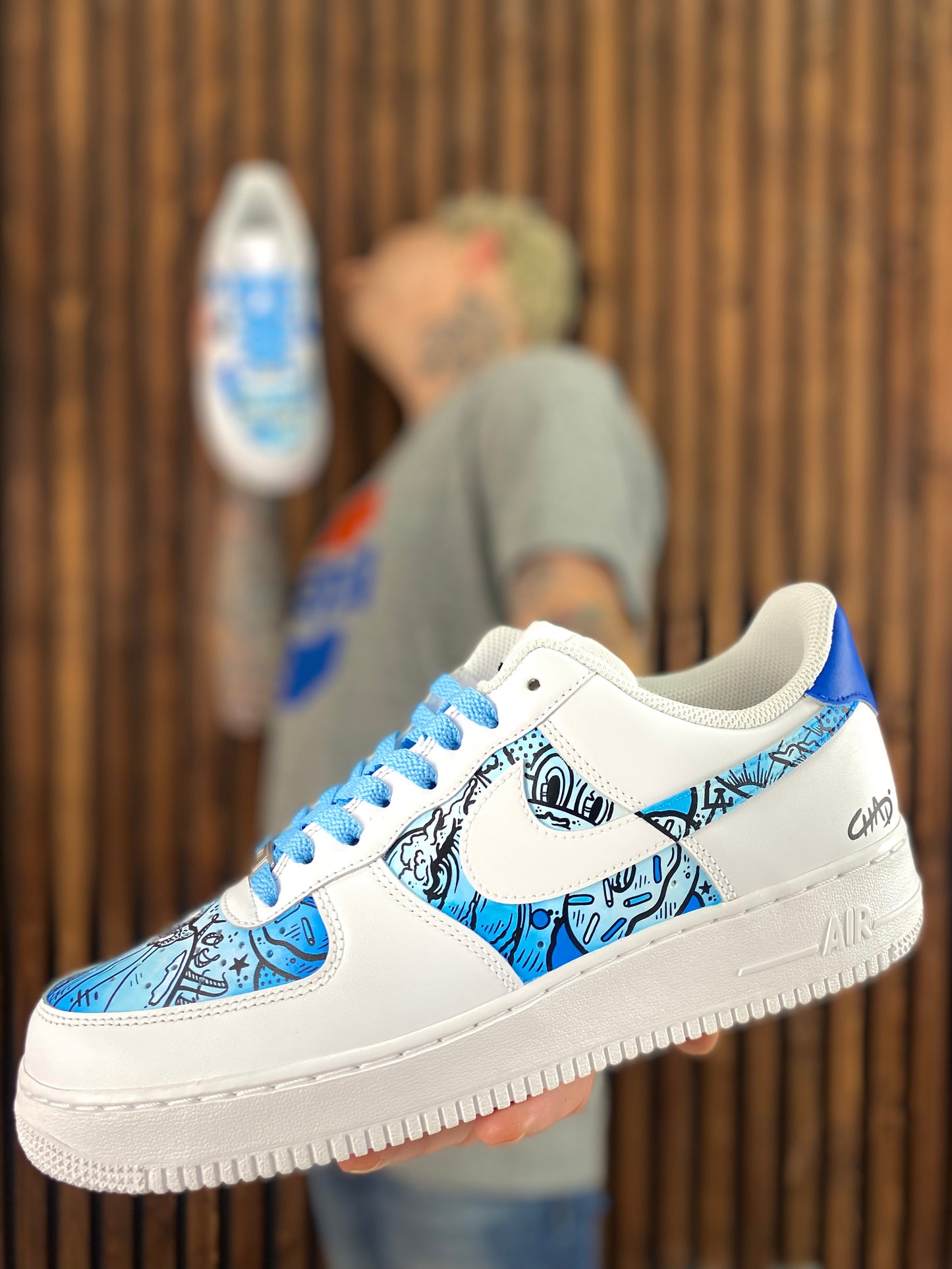 Pepsi X Randy’s Donuts Collab Nike AF1 sneakers