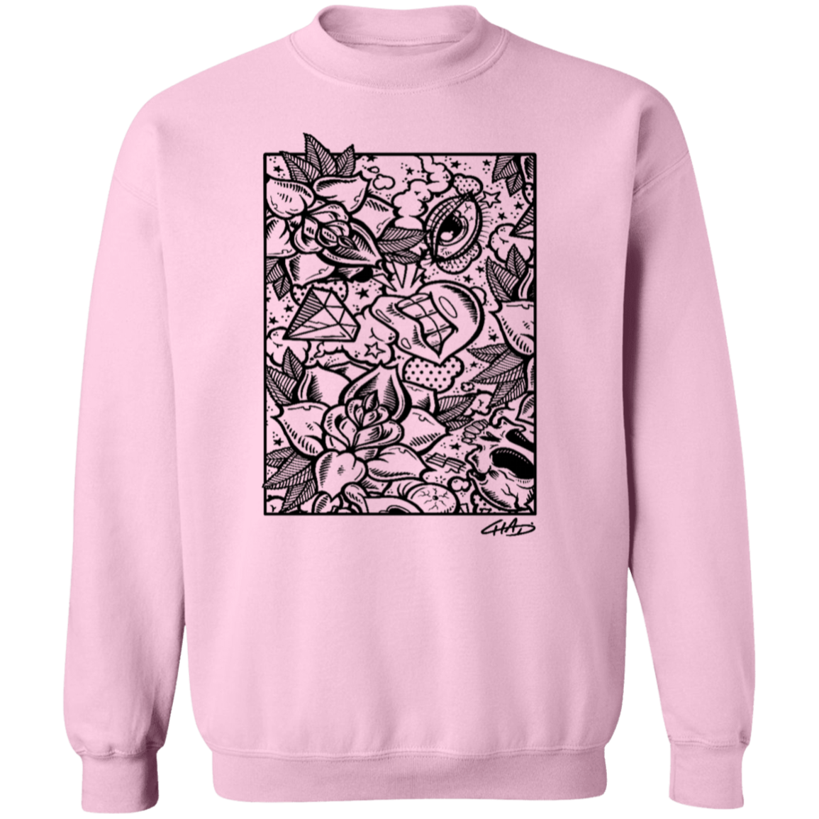 Two Tone X Bubblegum - Crewneck Pullover Sweatshirt